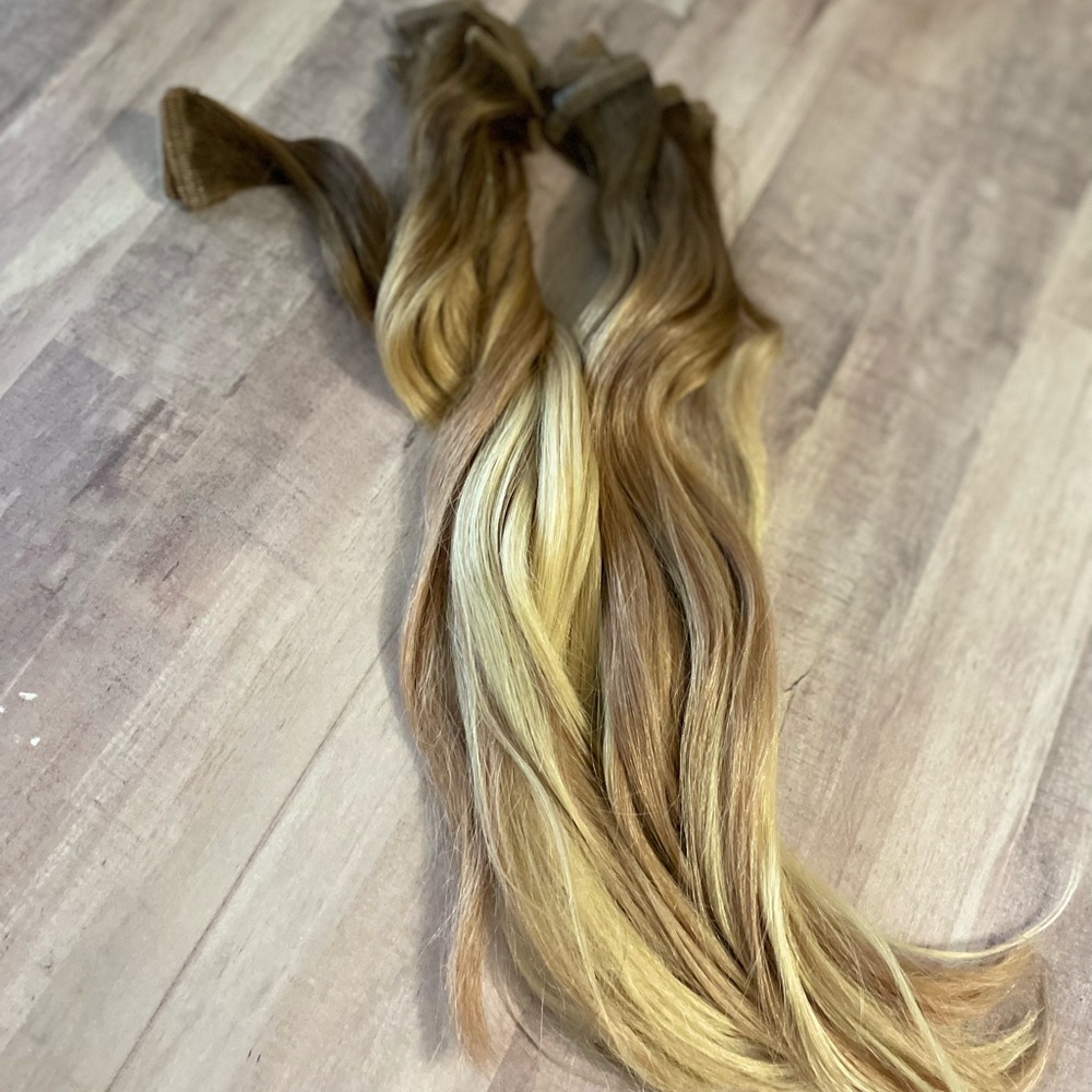 Real hair tape in extensions. Worn for only 8 months.